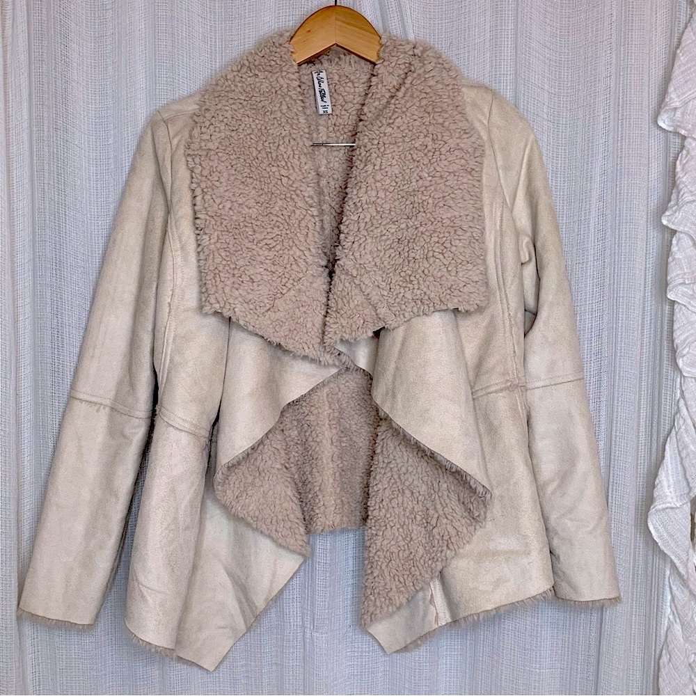Sky and sparrow faux Sherpa jacket